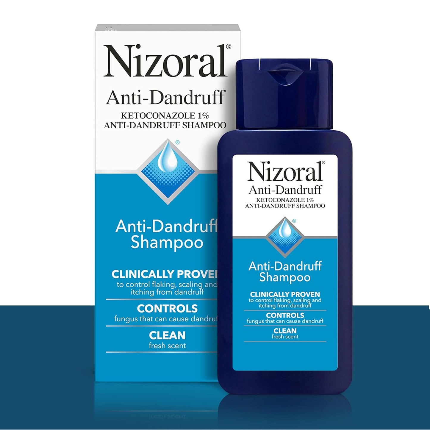 Nizoral Anti-Dandruff Shampoo with 1% Ketoconazole, Fresh Scent, 7 Fl Oz