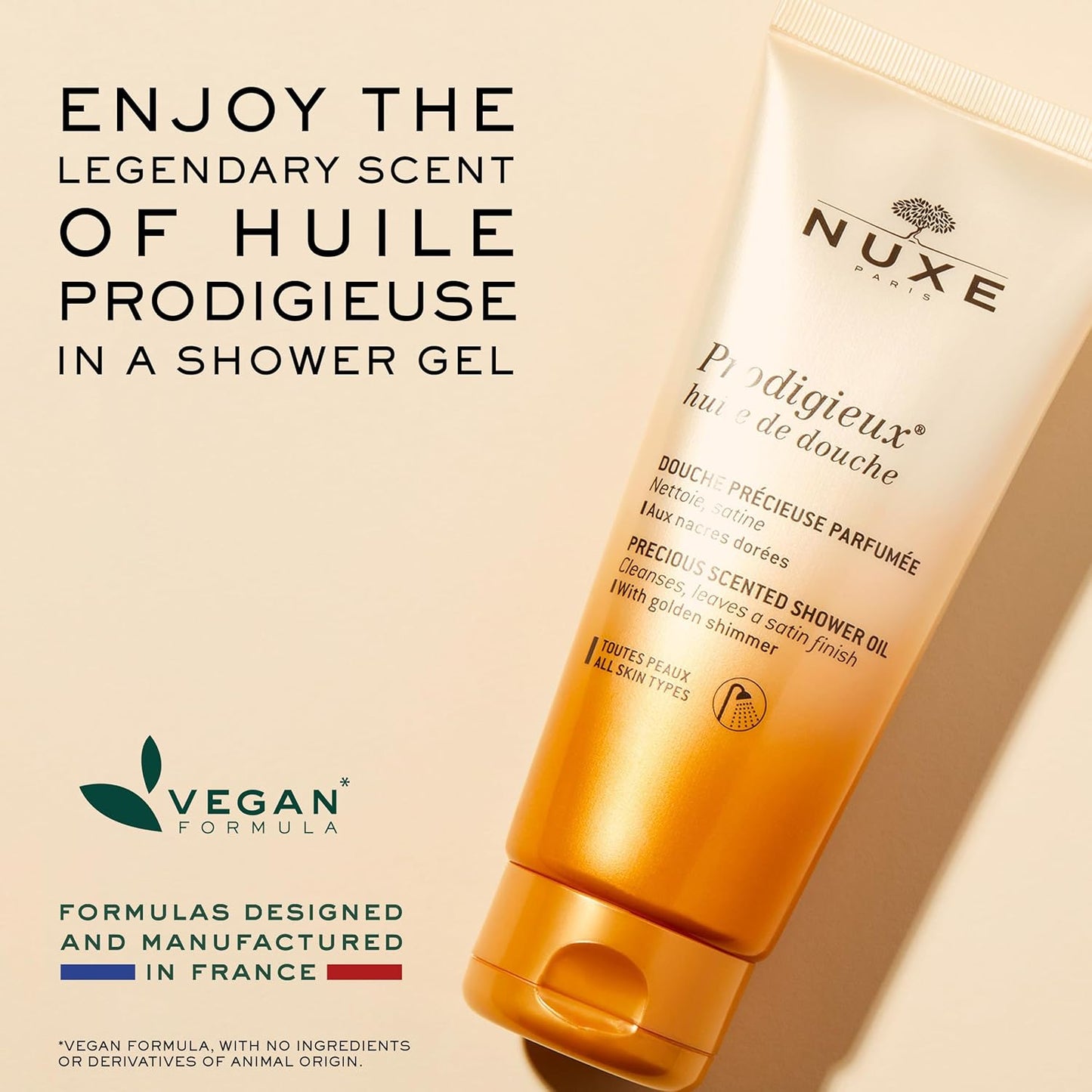 NUXE Prodigieux Shower Oil with Golden Shimmer 200ml