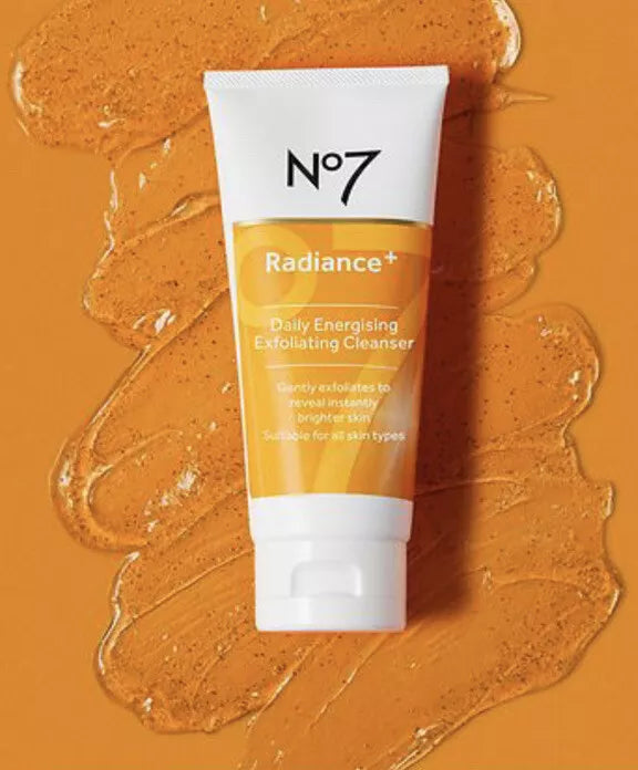 No7 Radiance Daily Energizing Exfoliating Cleanser Glow Polish (3.38 fl oz)